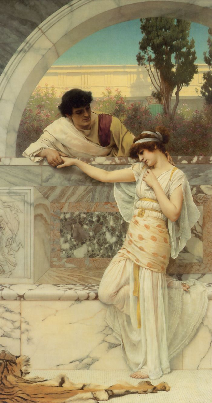 Yes Or No by John William Godward